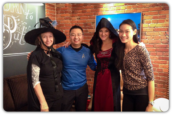 The Friday team at Broad Street Dental this Halloween.